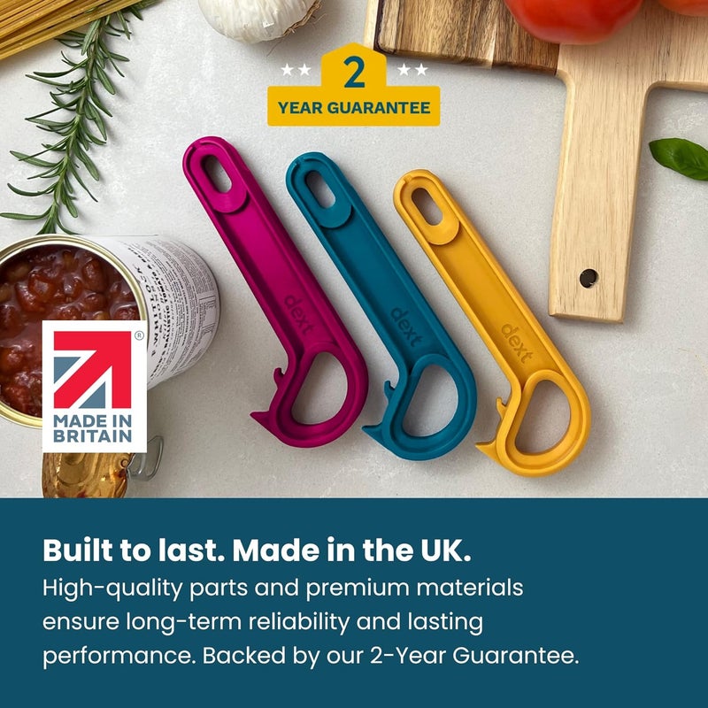 DEX - Ring Pull Can Opener, Pop Can Opener for Seniors, Arthritis, and Parkinson’s, Easy Open, Ergonomic Handle with Comfortable Grip. Perfect for Soda, Pet Food, and More (Teal) - Image 4